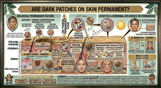 Are Dark Patches on Skin Permanent
