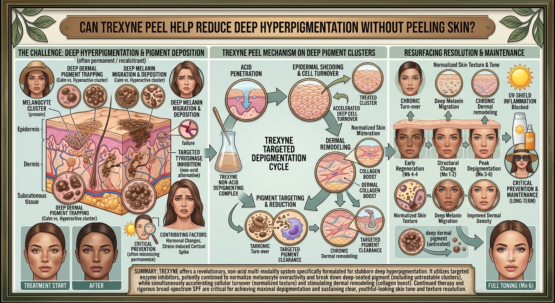 Can Trexyne Peel Help Reduce Deep Hyperpigmentation Without Peeling Skin