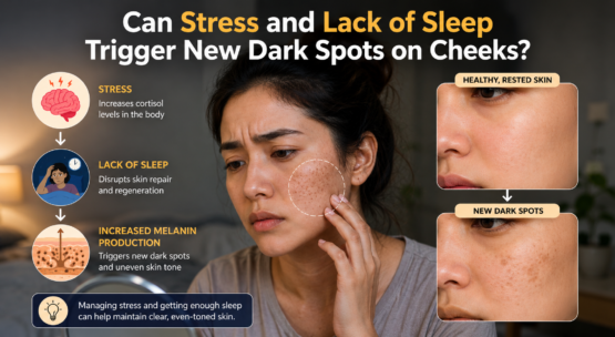 Can Stress and Lack of Sleep Trigger New Dark Spots on Cheeks