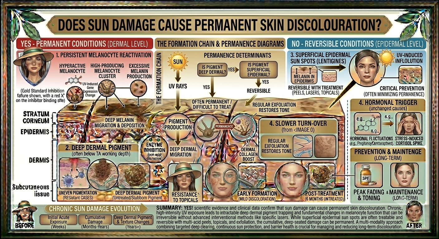 Does Sun Damage Cause Permanent Skin Discolouration