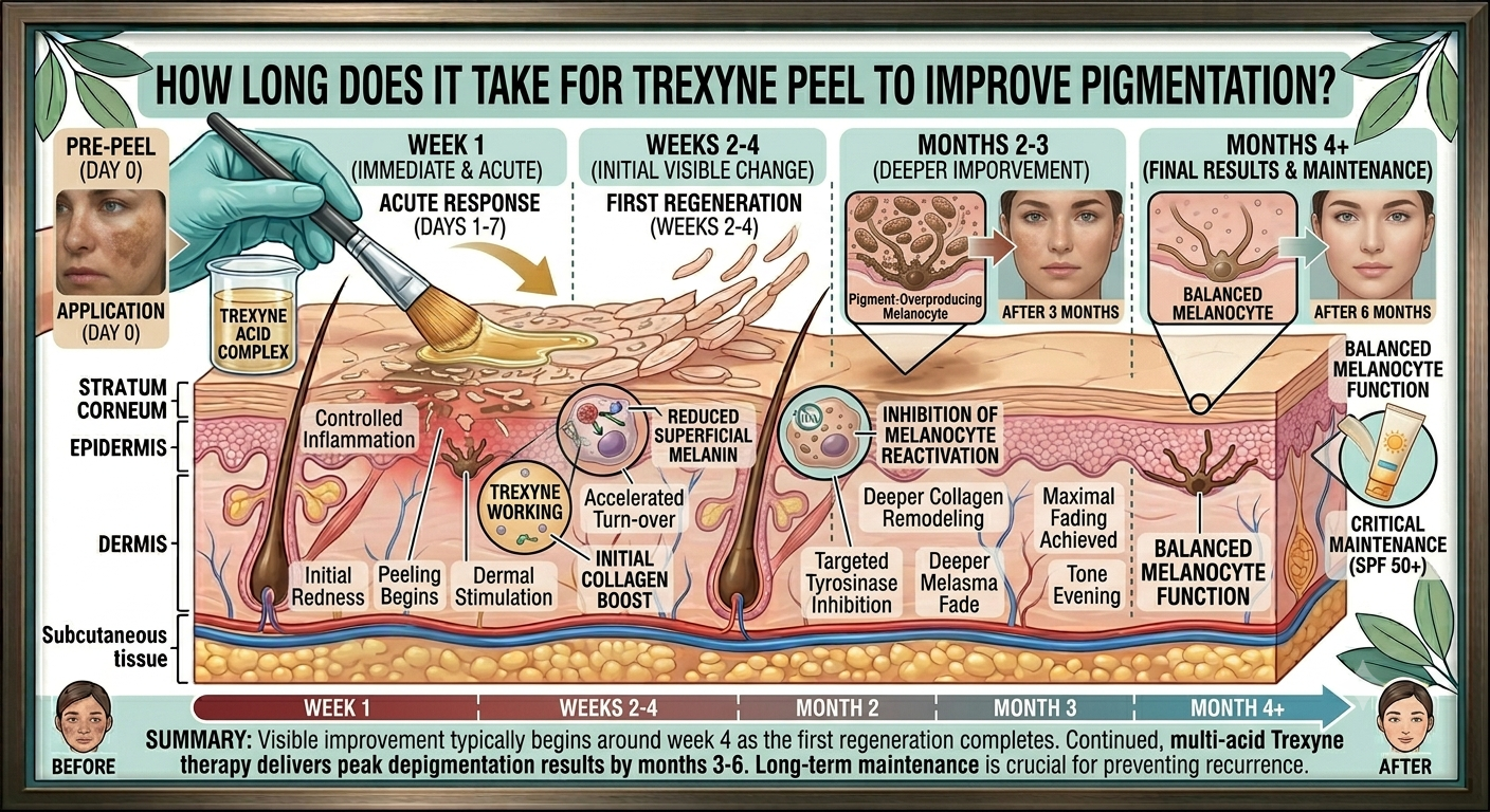 How Long Does It Take for Trexyne Peel to Improve Pigmentation?