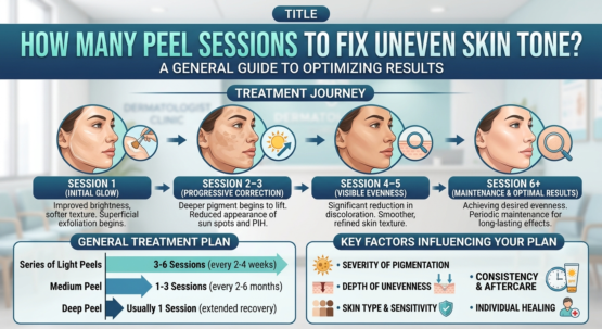 How Many Peel Sessions to Fix Uneven Skin Tone
