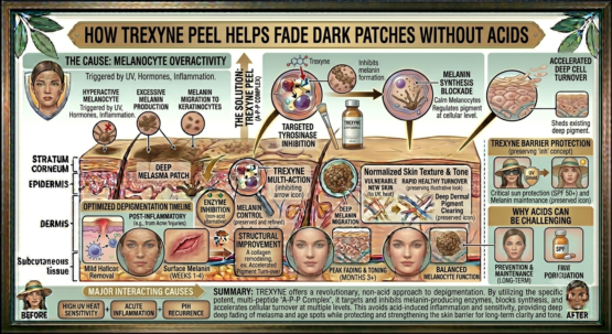 How Trexyne Peel Helps Fade Dark Patches Without Acids