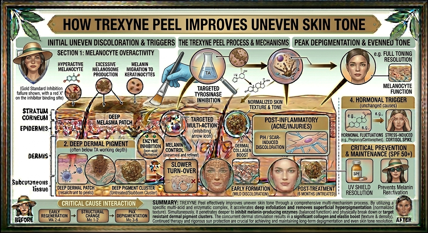 How Trexyne Peel Improves Uneven Skin Tone