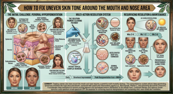 How Can I Fix Uneven Skin Tone Around My Mouth and Nose Area