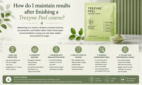 How Do I Maintain Results After Finishing a Trexyne Peel Course
