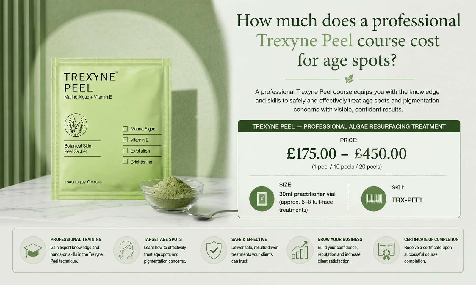 How Much Does a Professional Trexyne Peel Course Cost for Age Spots