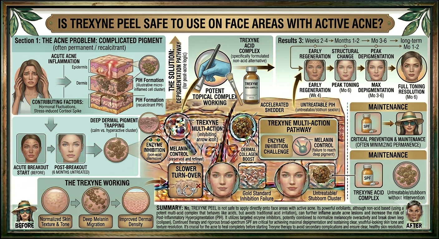 Is Trexyne Peel Safe to Use on Face Areas With Active Acne