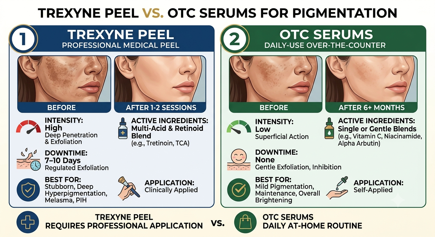 Trexyne Peel vs. OTC Serums for Pigmentation