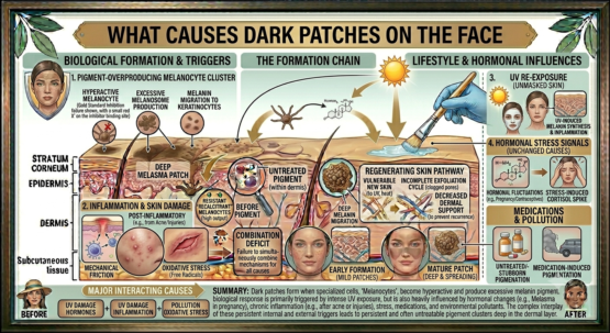 What Causes Dark Patches on the Face