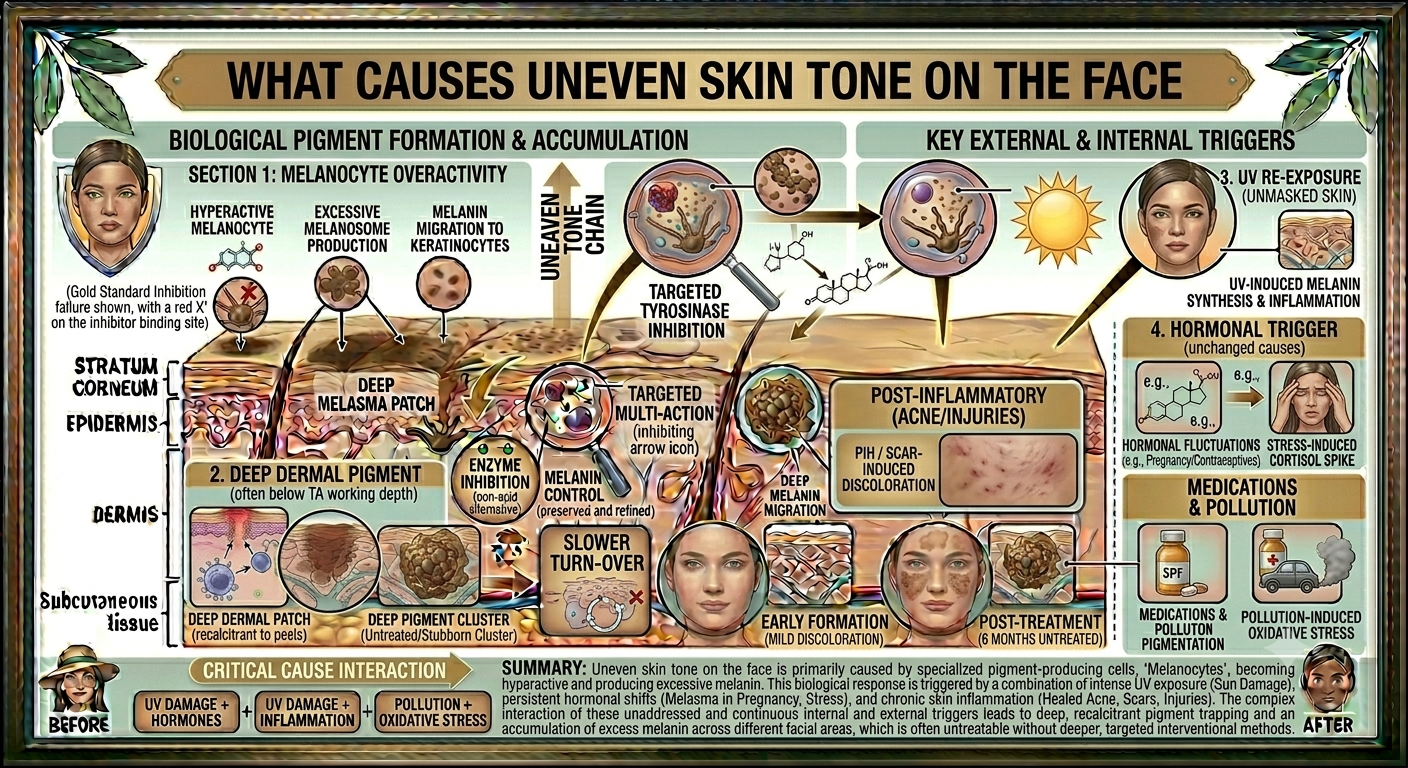 What Causes Uneven Skin Tone on the Face