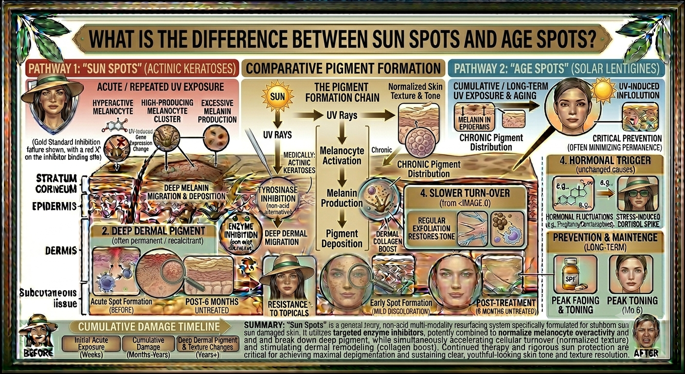 What Is the Difference Between Sun Spots and Age Spots