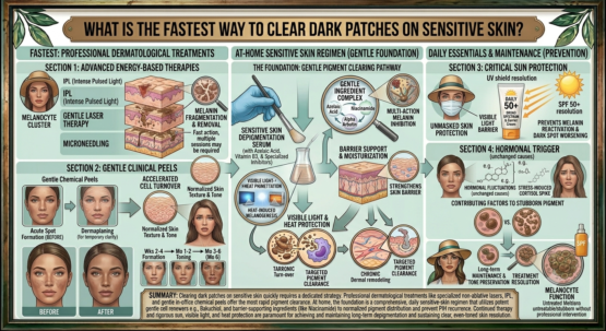 What Is the Fastest Way to Clear Dark Patches on Sensitive Skin