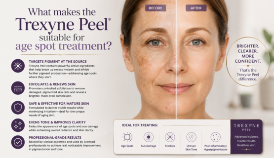 What makes the Trexyne Peel suitable for age spot treatment