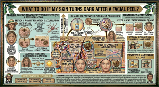 What Should I Do if My Skin Turns Dark After a Facial Peel