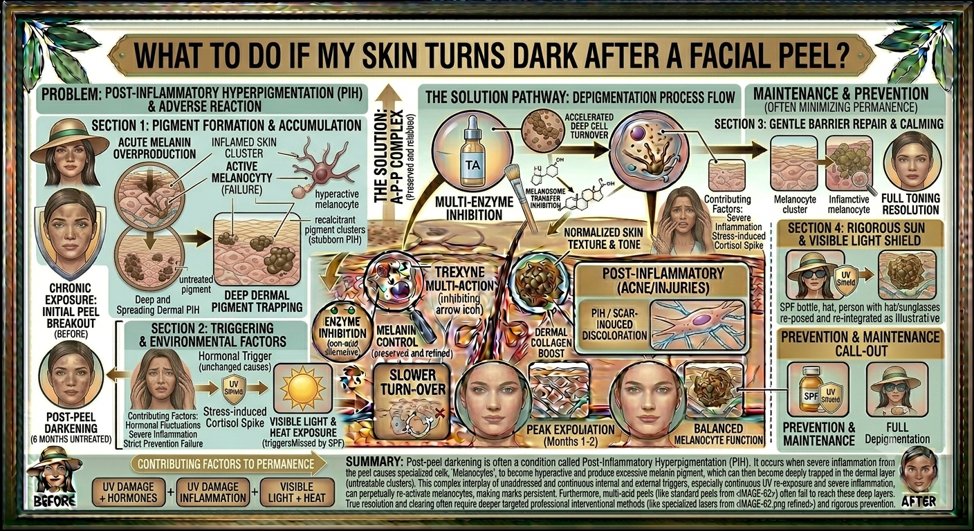 What Should I Do if My Skin Turns Dark After a Facial Peel