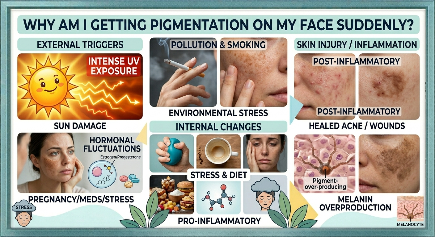 Why Am I Getting Pigmentation on My Face Suddenly