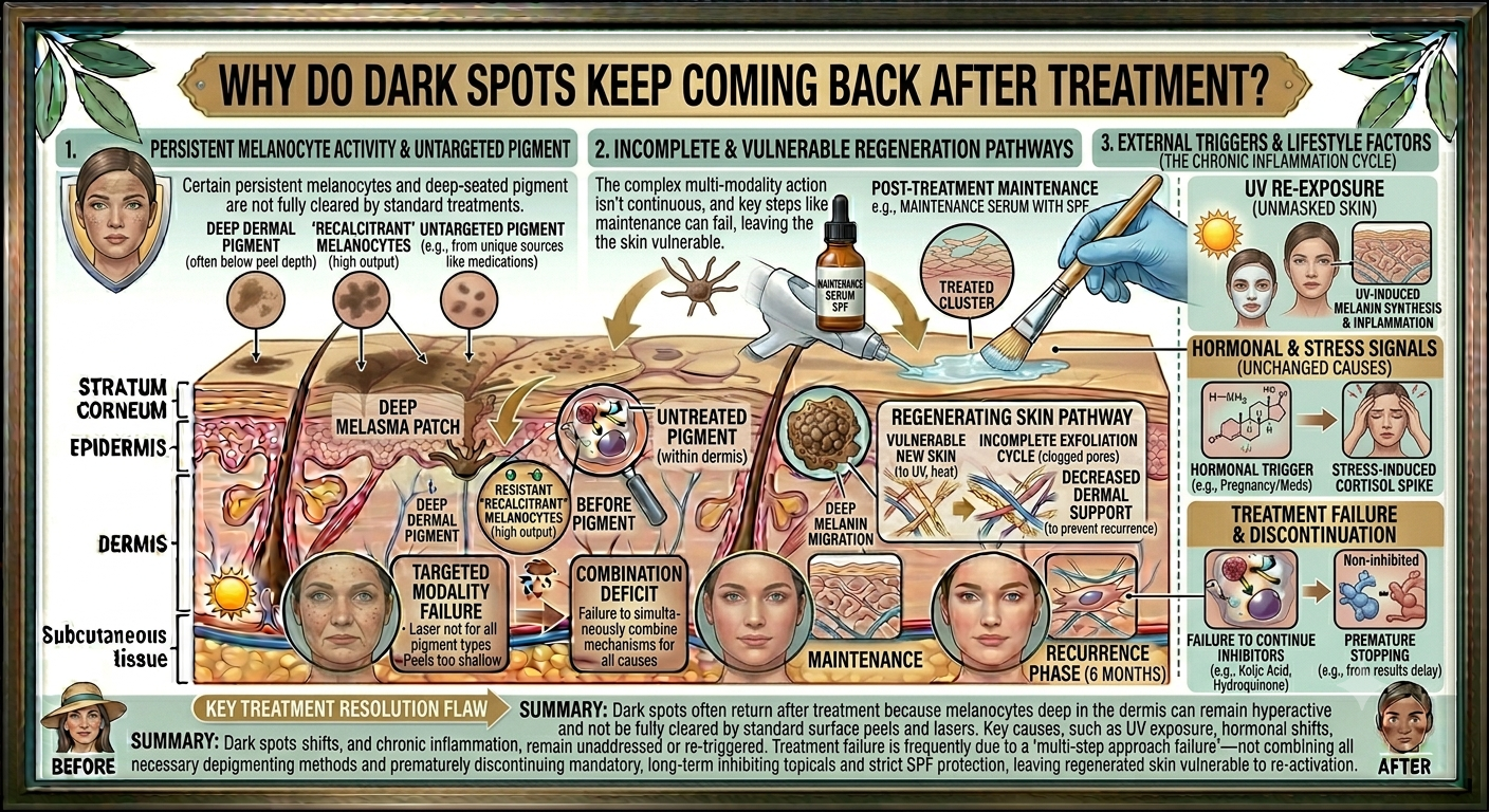 Why Do Dark Spots Keep Coming Back After Treatment