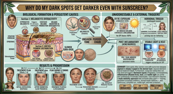 Why Are the Dark Spots on My Face Getting Darker Even With Sunscreen