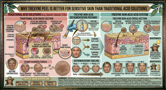 Why Is Trexyne Peel Better for Sensitive Skin Than Traditional Acid Solutions