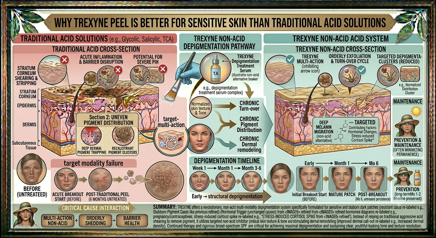 Why Is Trexyne Peel Better for Sensitive Skin Than Traditional Acid Solutions