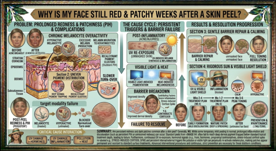 Why Is My Face Still Red and Patchy Weeks After a Skin Peel
