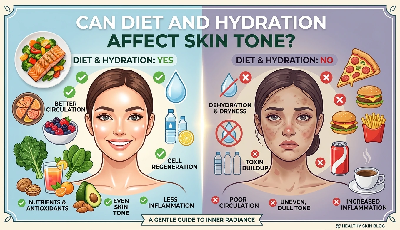 Can Diet and Hydration Affect Skin Tone
