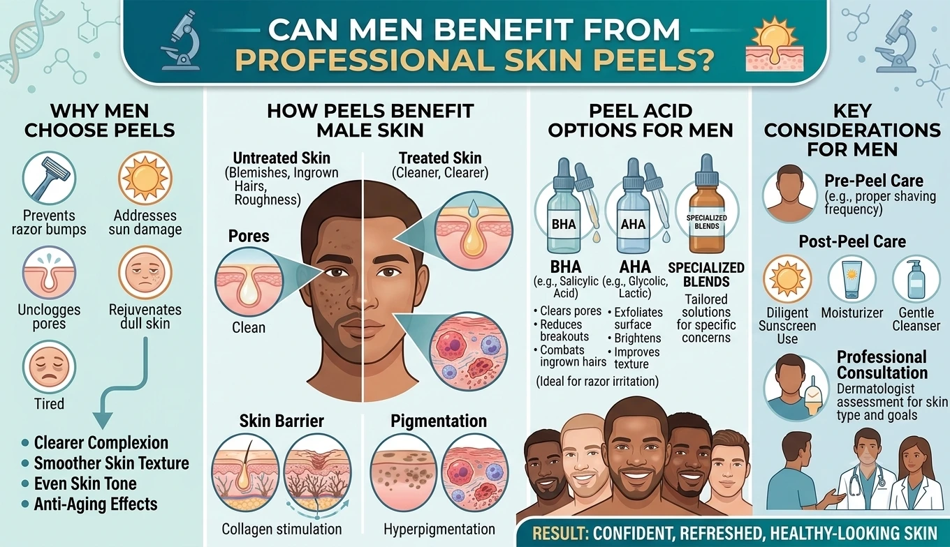 Can Men Benefit From Professional Skin Peels