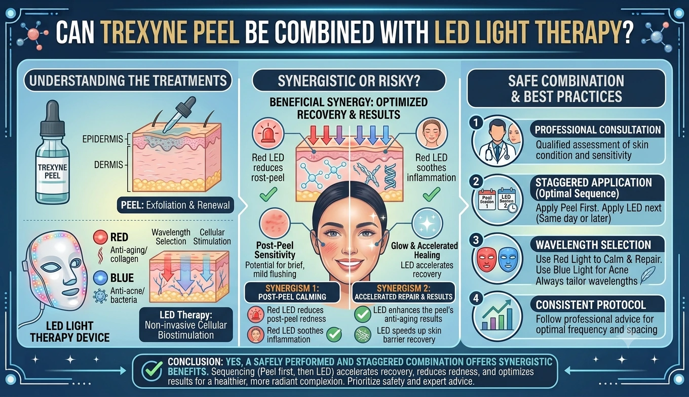 Can Trexyne Peel Be Combined With LED Light Therapy