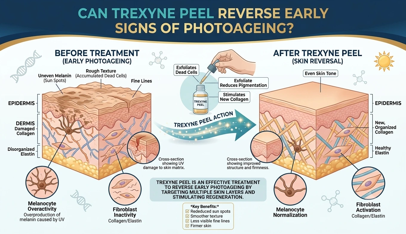 Can Trexyne Peel Reverse Early Signs of Photoageing