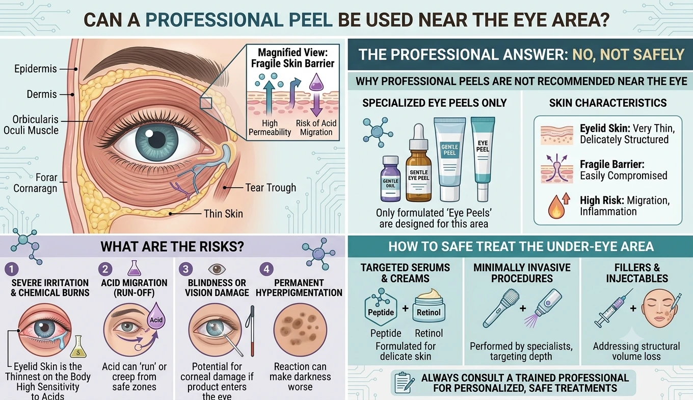 Can a Professional Peel Be Used Near the Eye Area