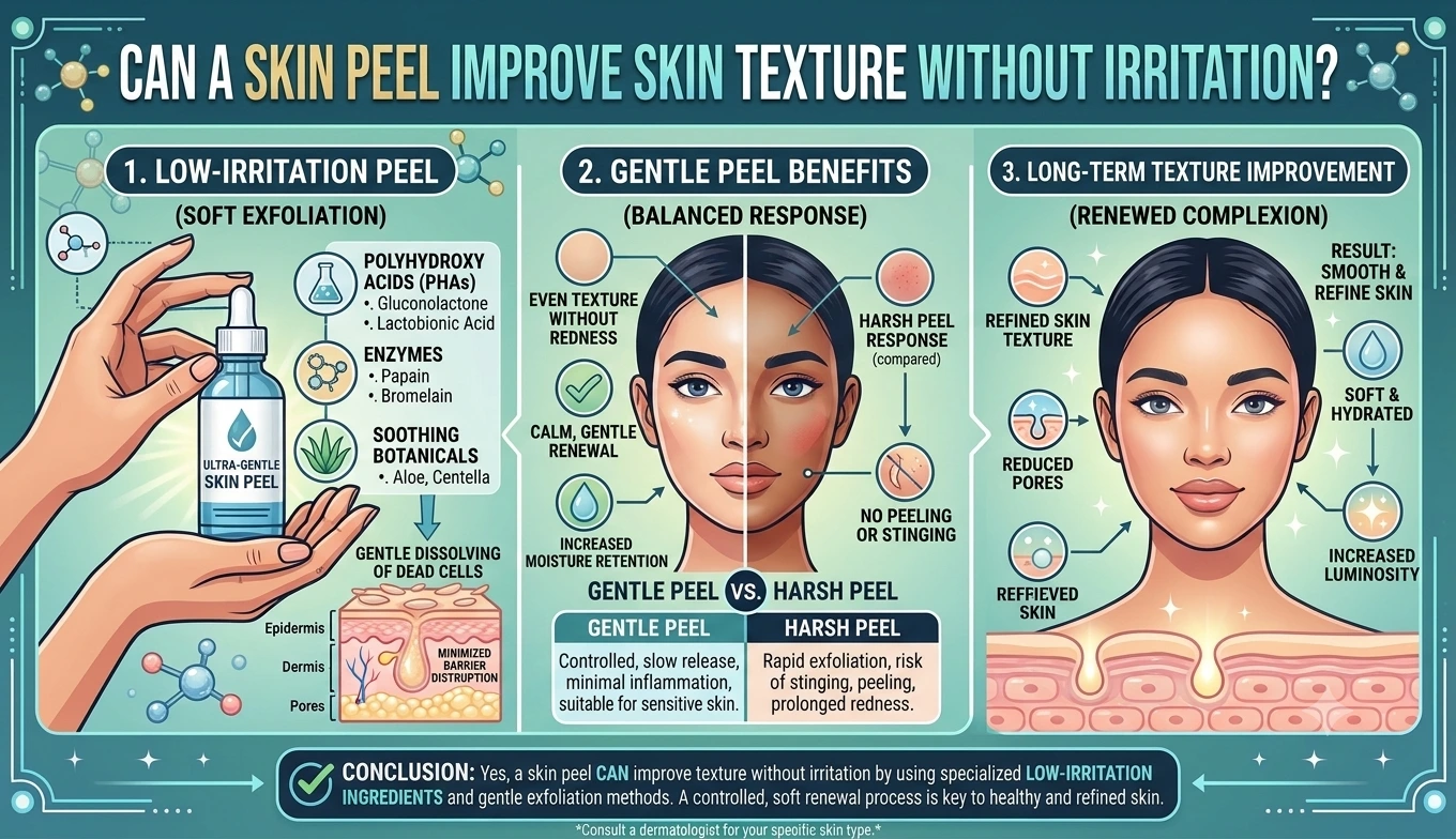 Can a Skin Peel Improve Skin Texture Without Irritation