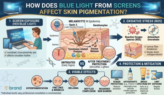 How Does Blue Light From Screens Affect Skin Pigmentation