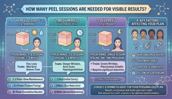 How Many Peel Sessions Are Needed for Visible Results