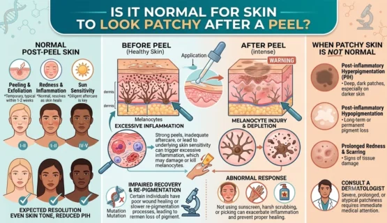 Is It Normal for Skin to Look Patchy After a Peel
