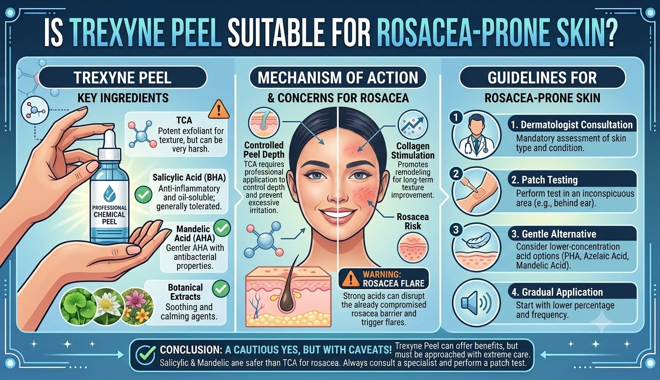 Is Trexyne Peel Suitable for Rosacea-Prone Skin