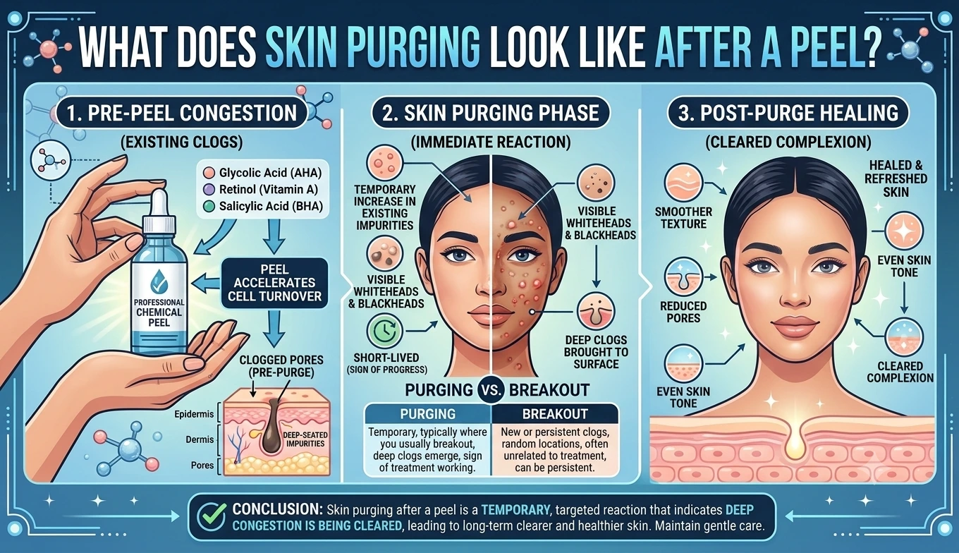 What Does Skin Purging Look Like After a Peel