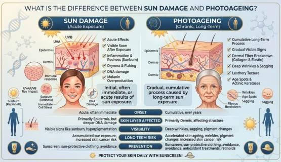 What Is the Difference Between Sun Damage and Photoageing