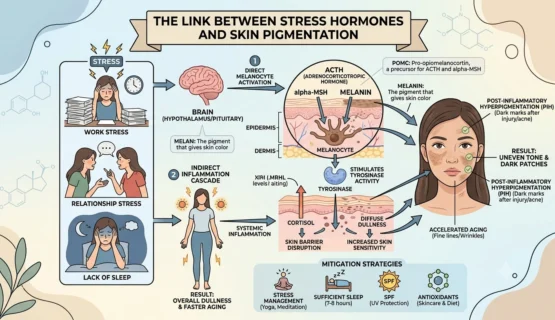 What Is the Link Between Stress Hormones and Skin Pigmentation