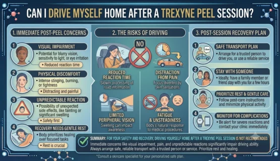 Can I Drive Myself Home After a Trexyne Peel Session