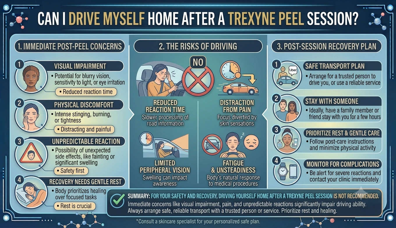 Can I Drive Myself Home After a Trexyne Peel Session
