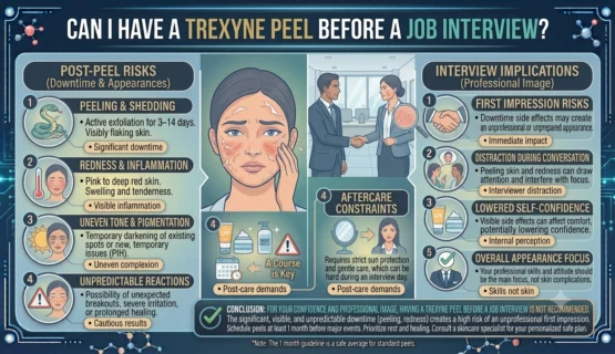 Can I Have a Trexyne Peel Before a Job Interview
