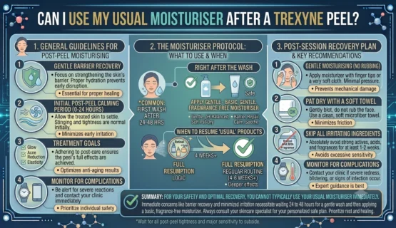 Can I Use My Usual Moisturiser After a Trexyne Peel
