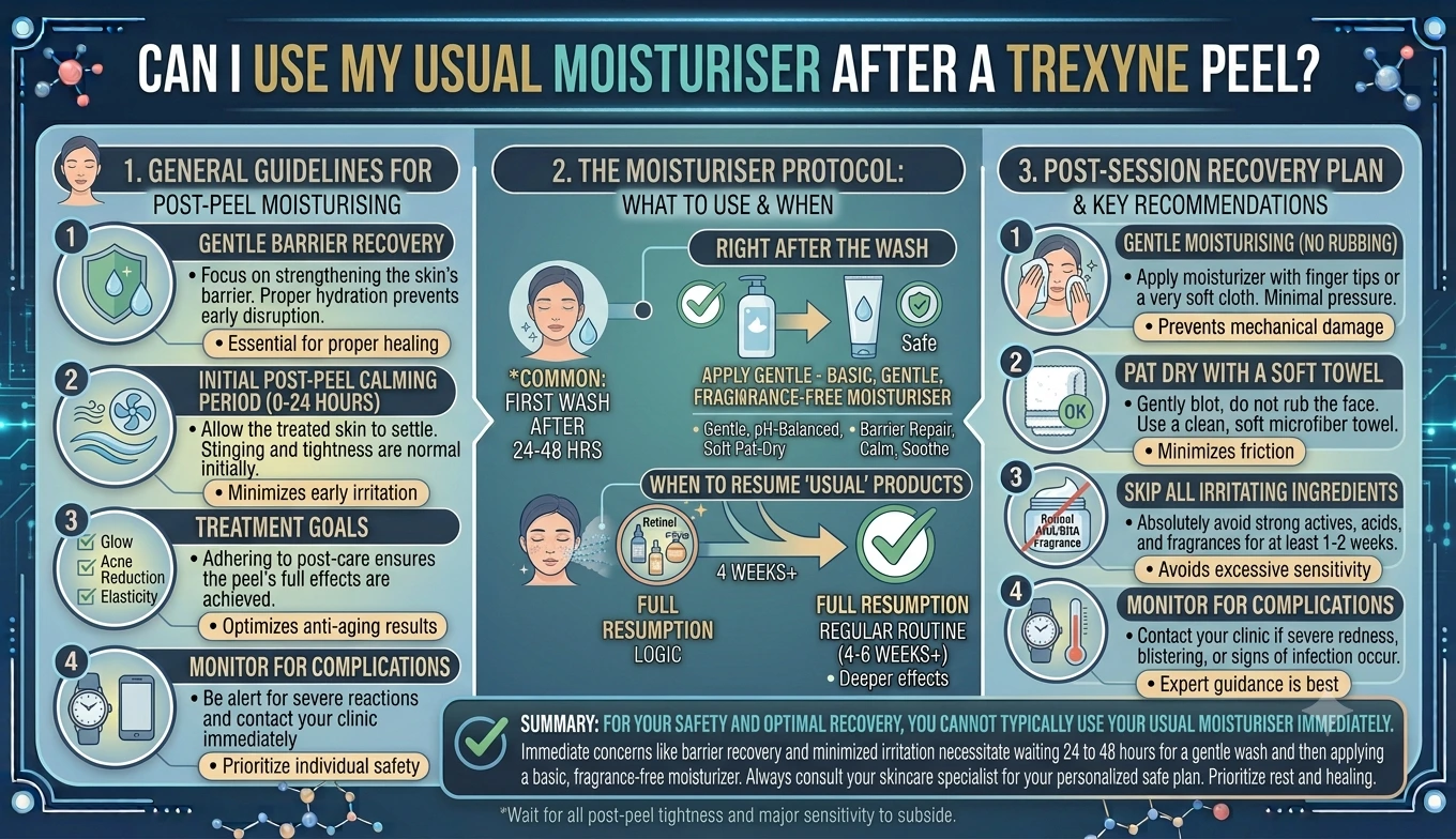 Can I Use My Usual Moisturiser After a Trexyne Peel