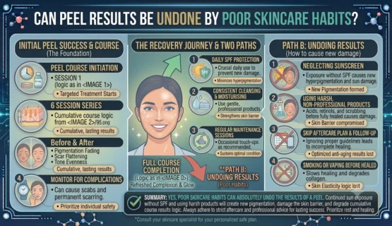 Can Peel Results Be Undone by Poor Skincare Habits
