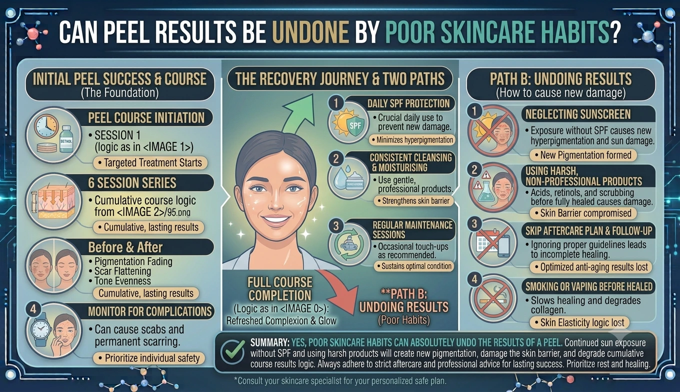 Can Peel Results Be Undone by Poor Skincare Habits