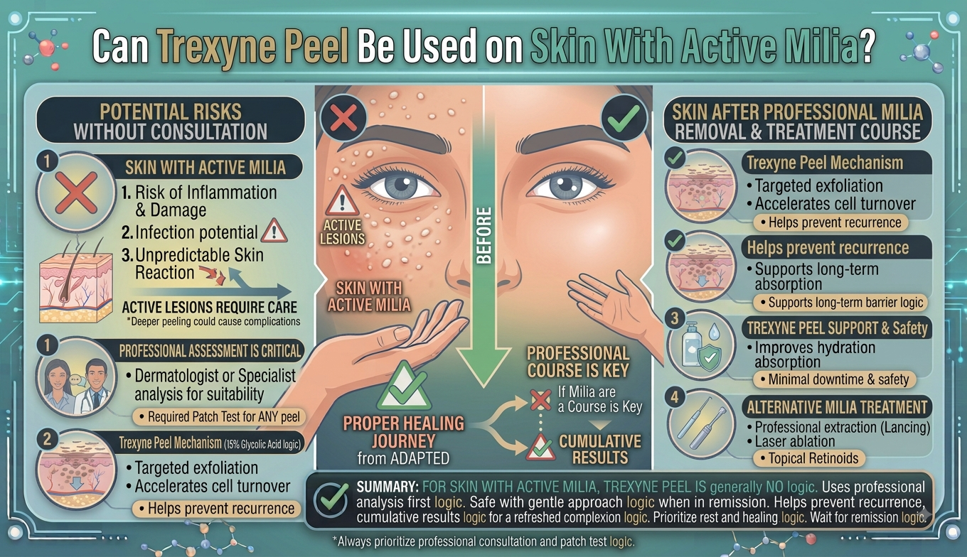 Can Trexyne Peel Be Used on Skin With Active Milia