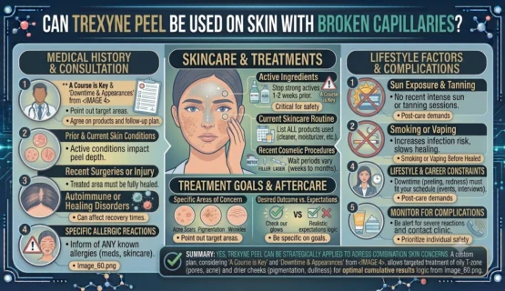 Can Trexyne Peel Be Used on Skin With Broken Capillaries
