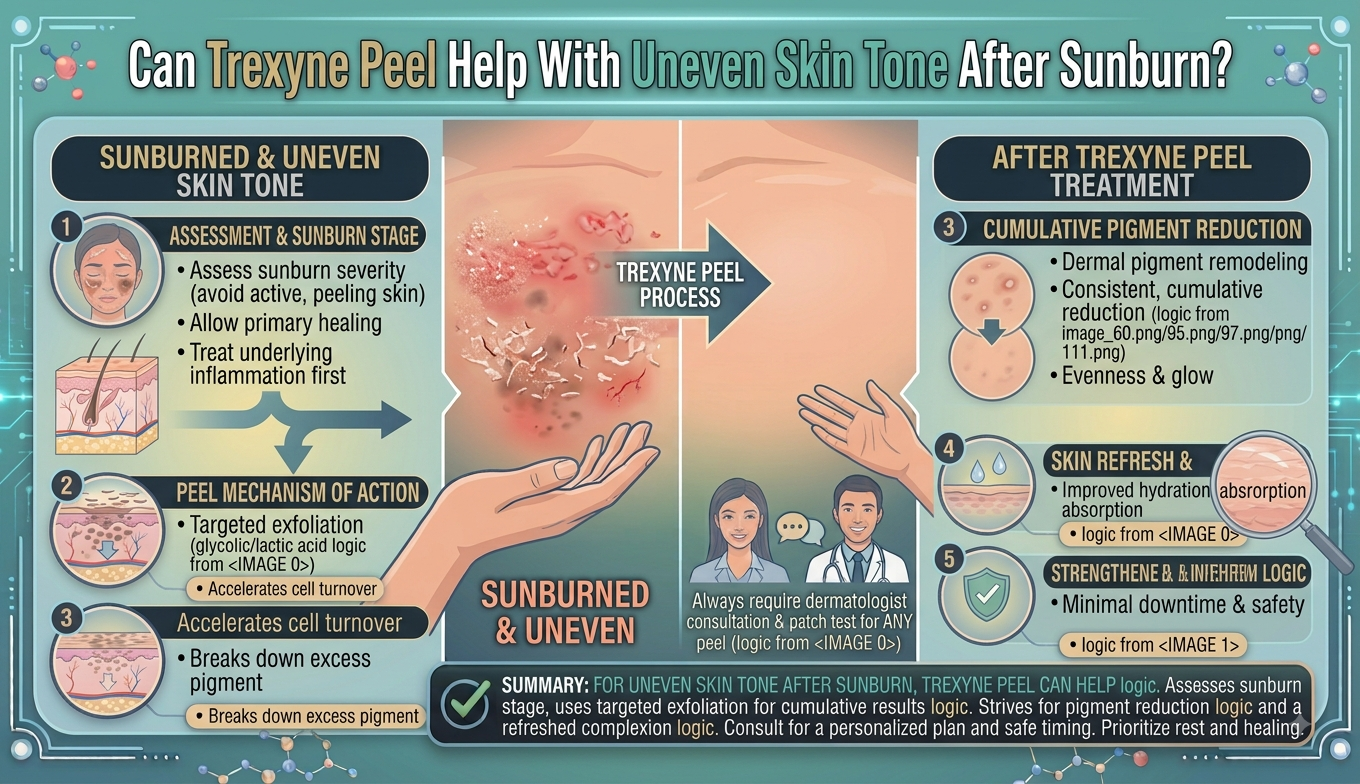 Can Trexyne Peel Help With Uneven Skin Tone After Sunburn