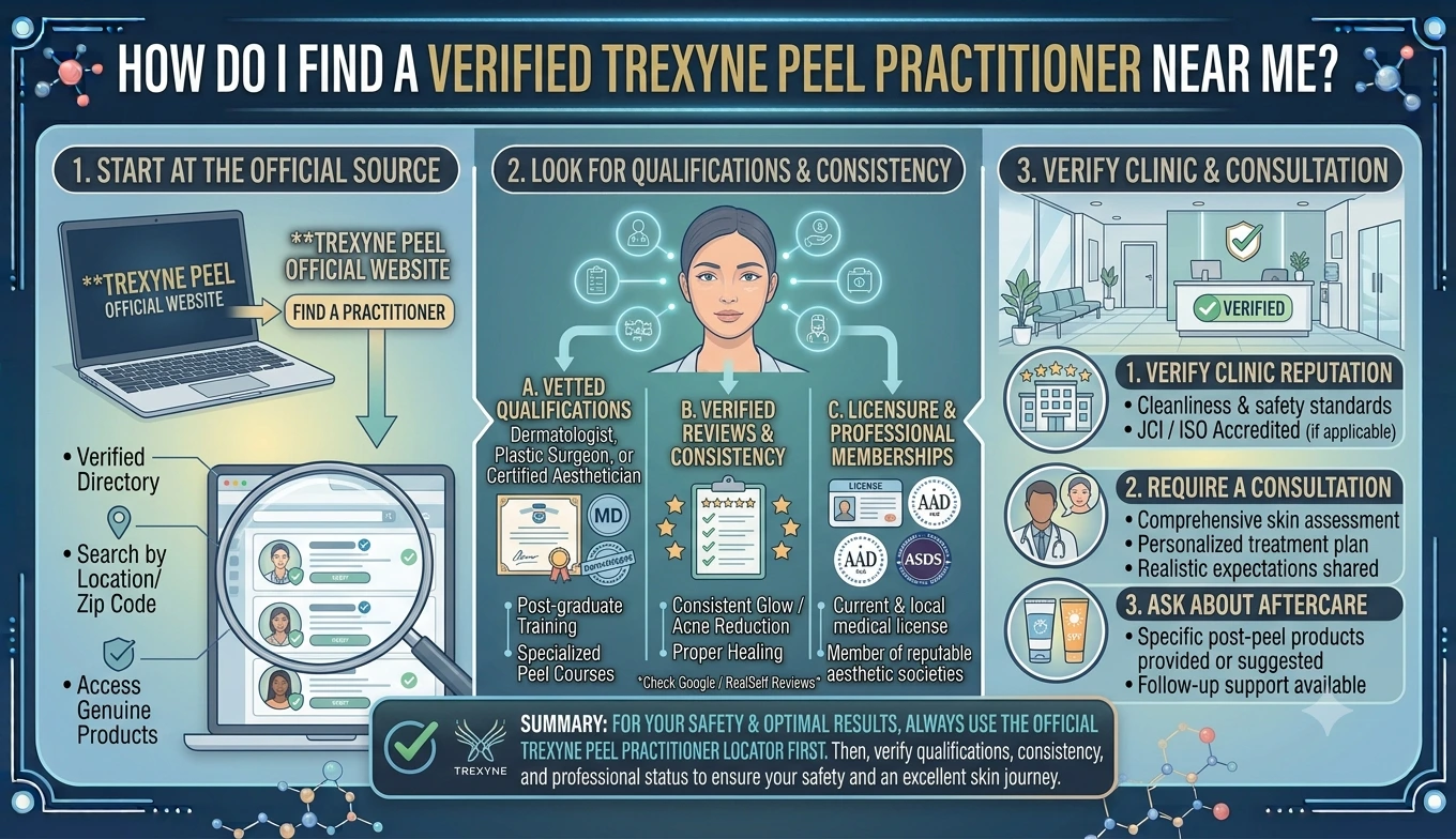 How Do I Find a Verified Trexyne Peel Practitioner Near Me